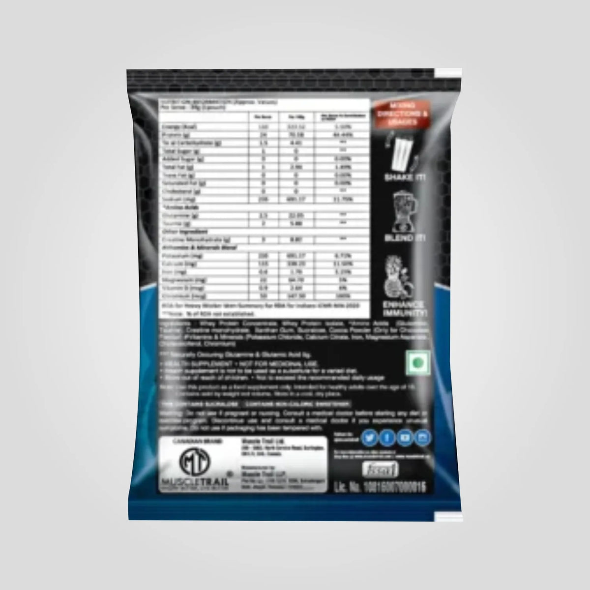 Muscletrail 100% Whey Protein Torpedo Series