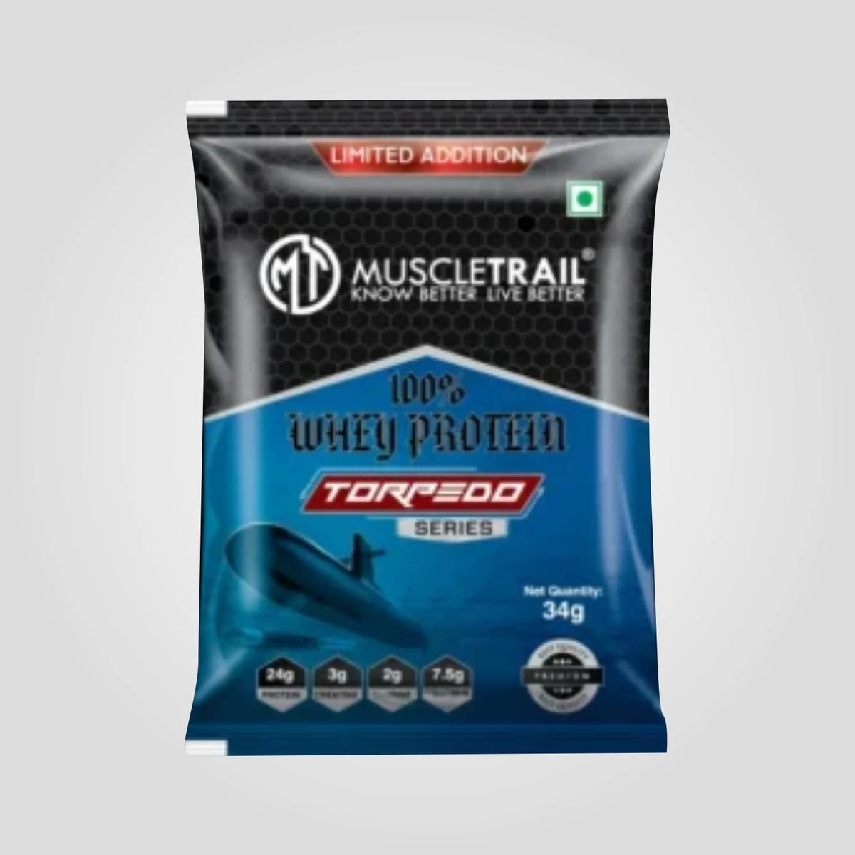 Muscletrail 100% Whey Protein Torpedo Series