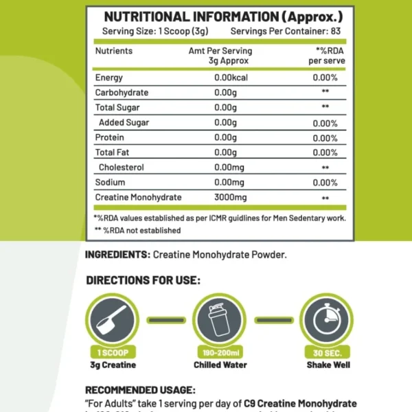 C9 Nutrition Creatine